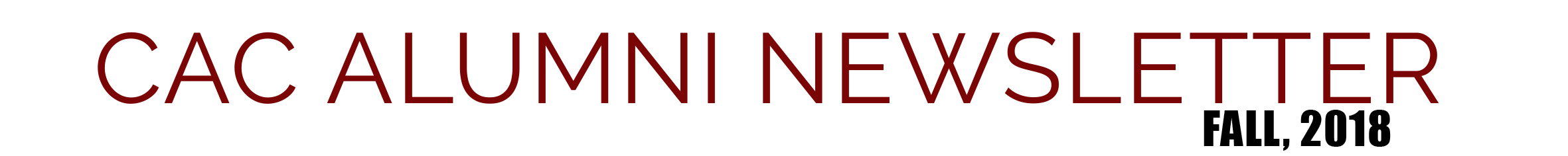 AlumniNewsletterTitleFall2018
